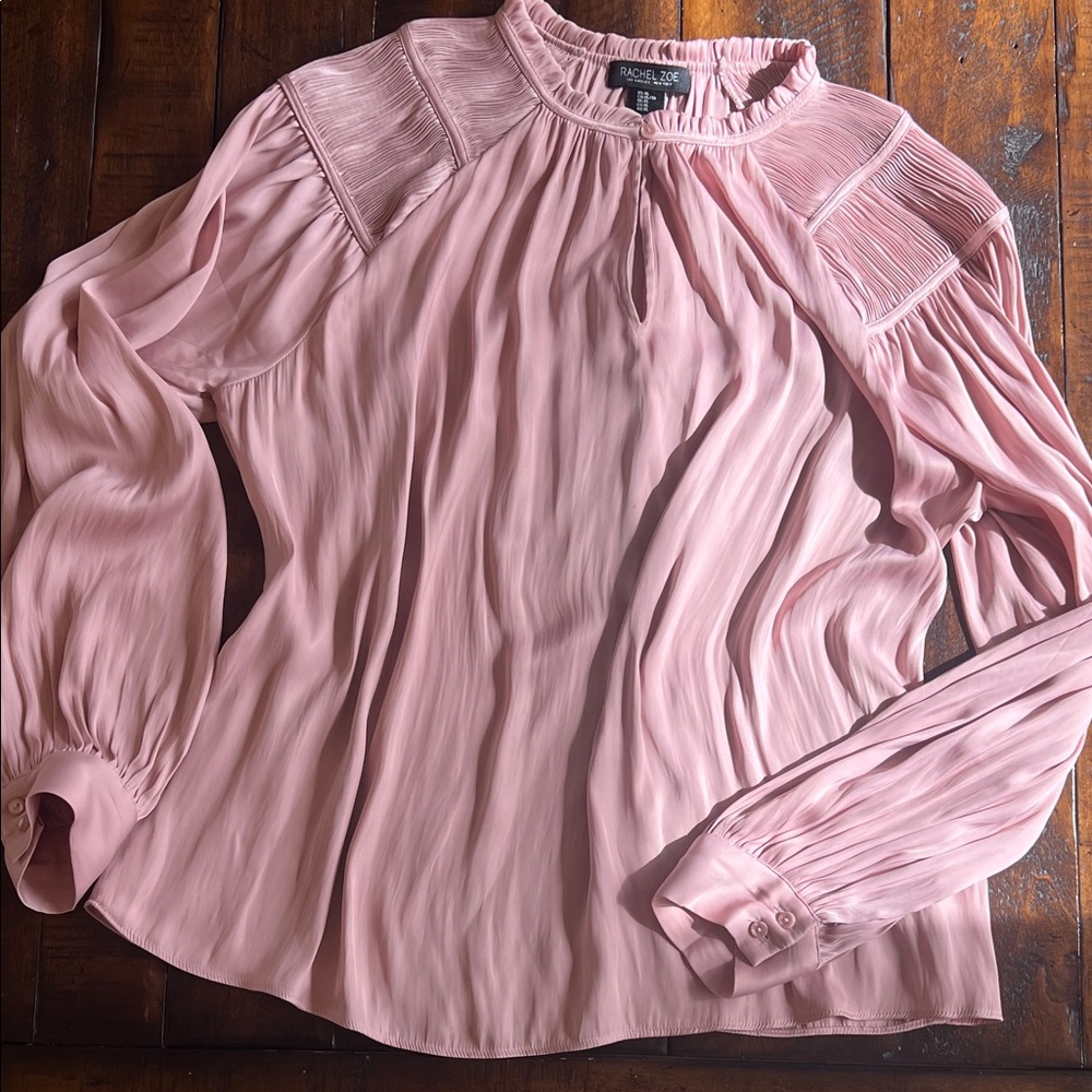 Rachel Zoe Soft Pink Blouse, Size XL